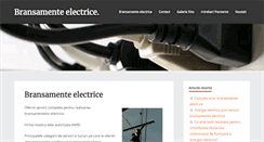 Desktop Screenshot of bransament-electric.ro